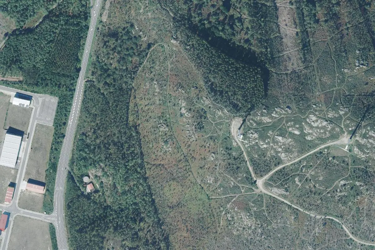 Aerial photo of the Vimianzo area
