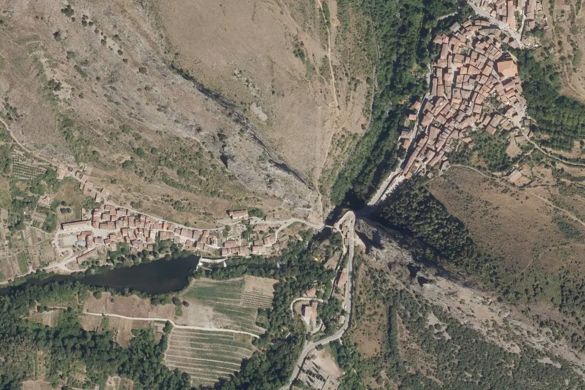 Aerial photo of the Anguiano area