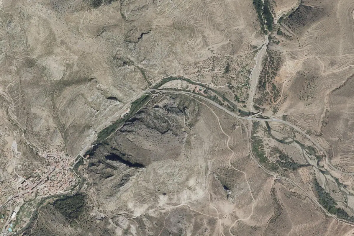 Aerial photo of the Arnedillo area