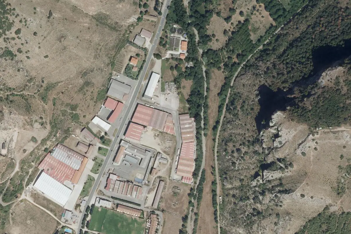 Foto aérea de la zona de Ezcaray