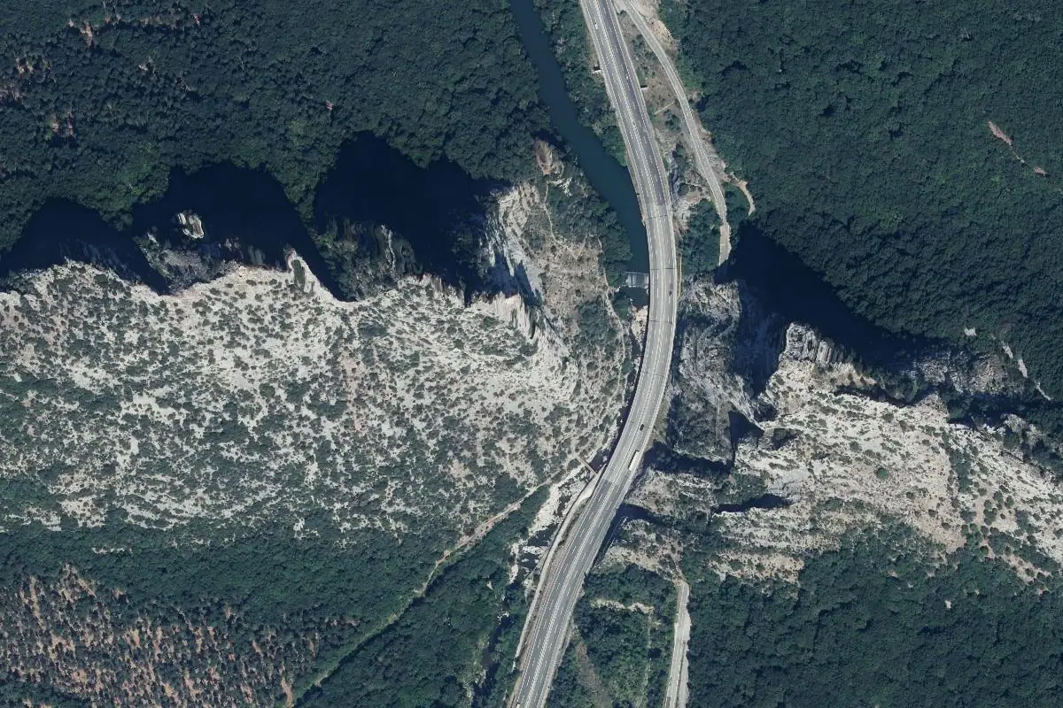 Aerial photo of the Hermana Mayor area