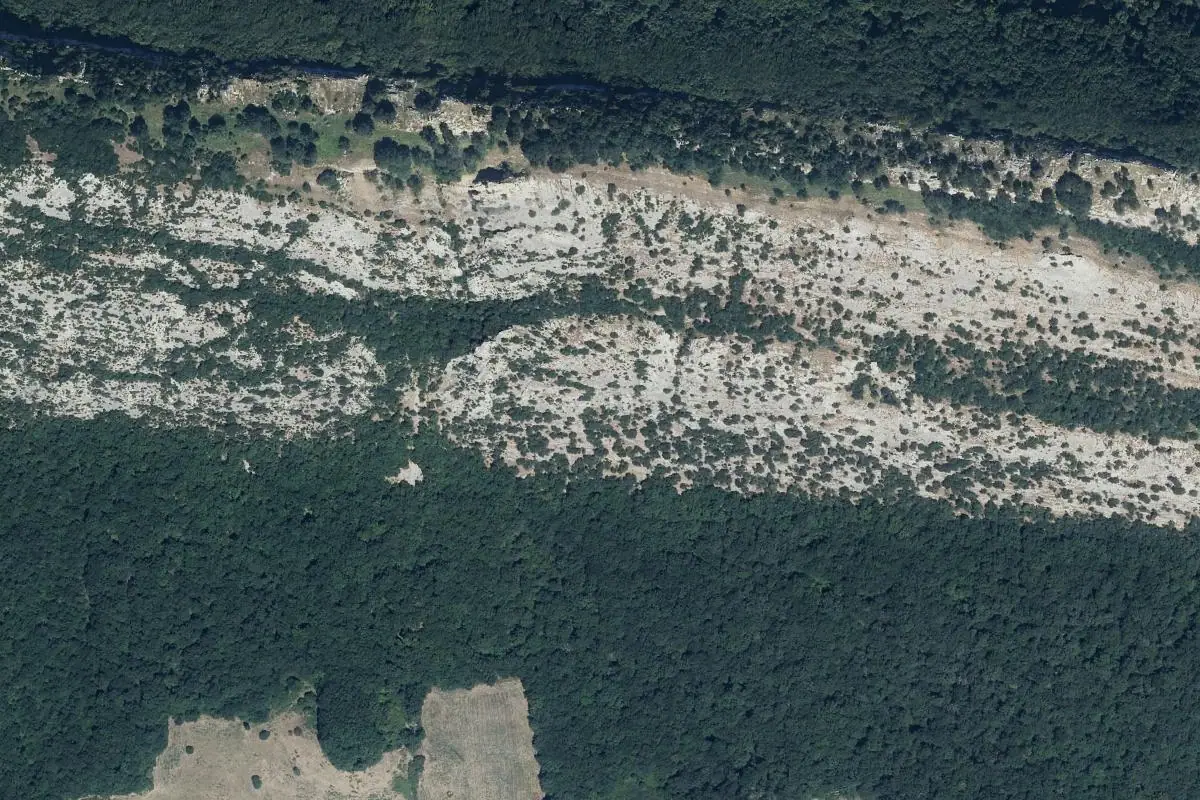 Foto aérea de la zona de Ihabar