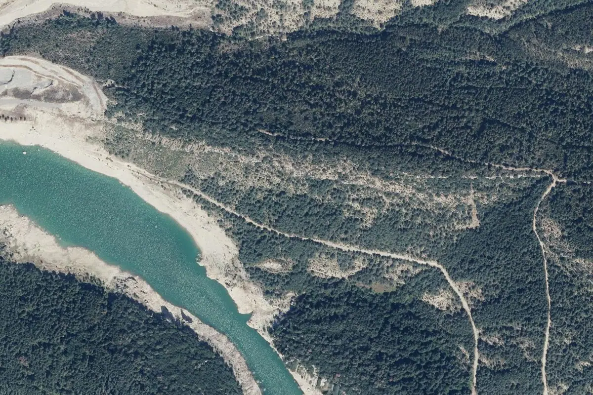 Foto aérea de la zona de Itoitz