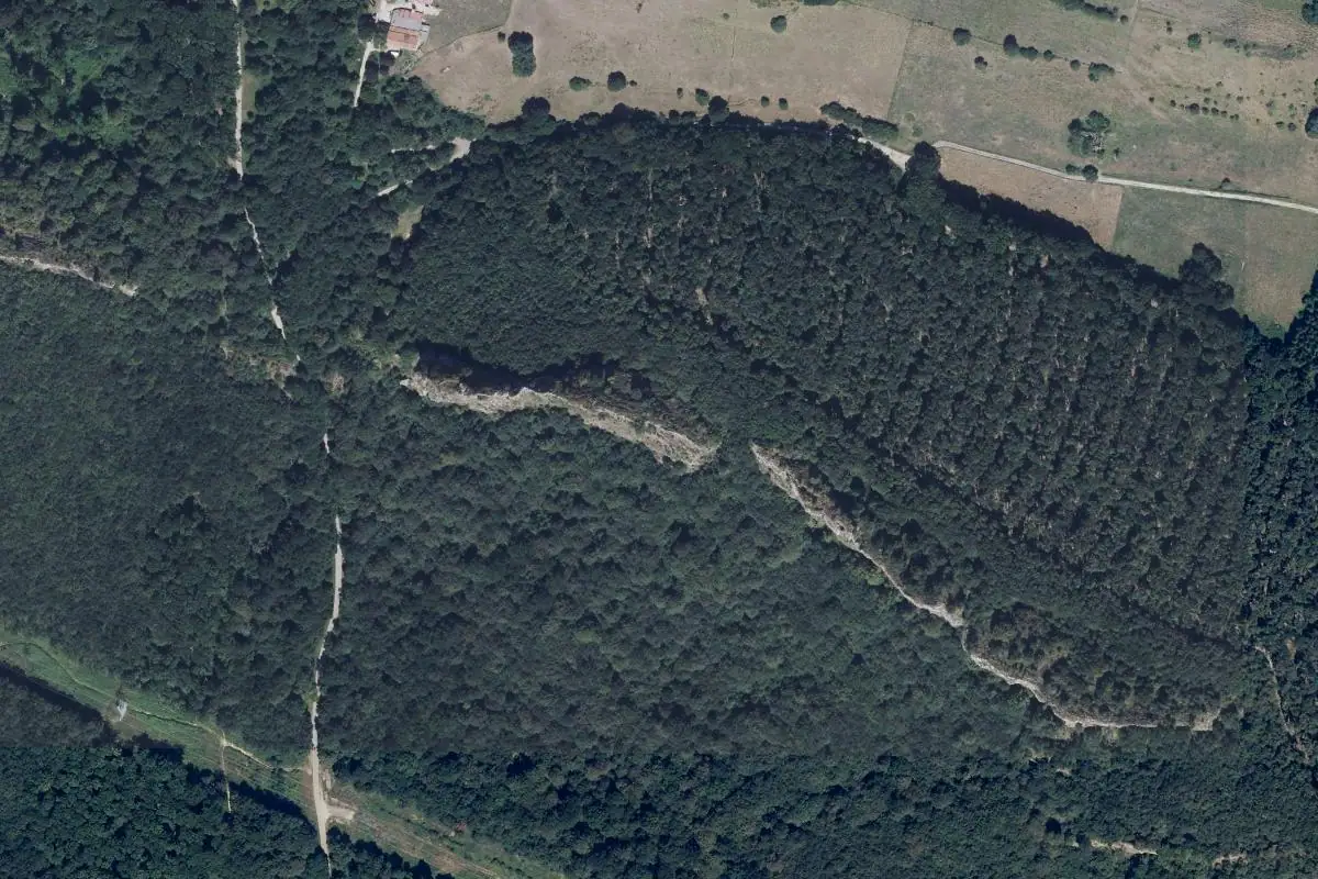 Foto aérea de la zona de Laieneko Haitza