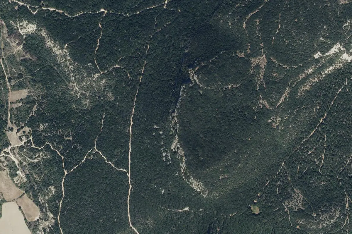Aerial photo of the Lazkua area