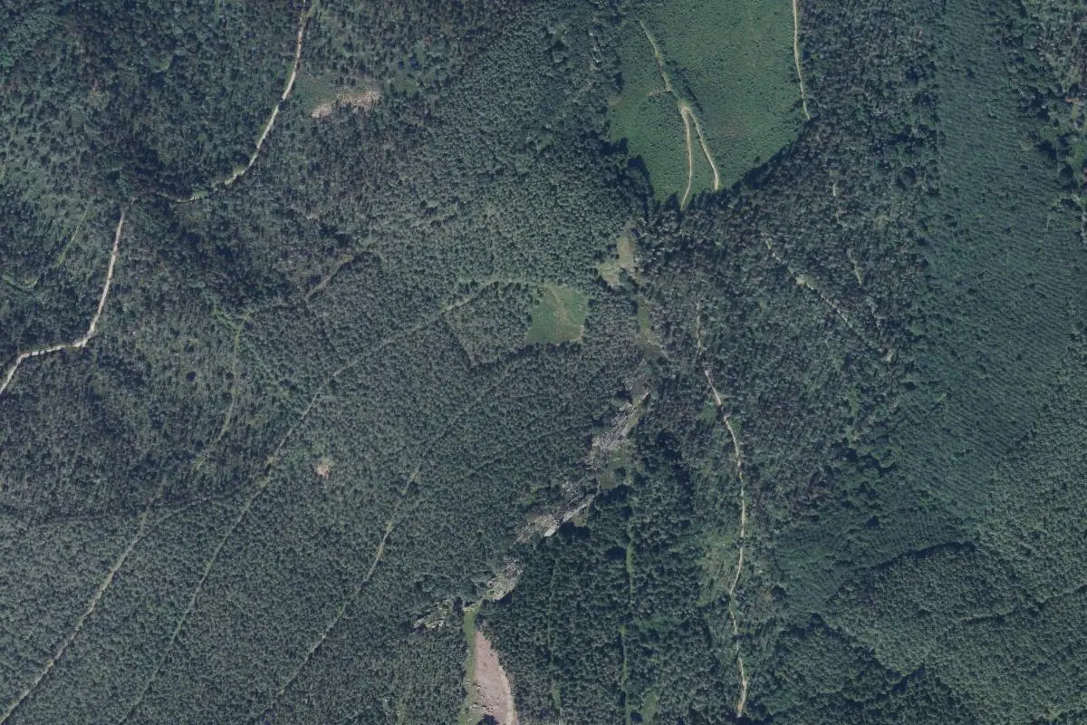 Foto aérea de la zona de Aizkorri