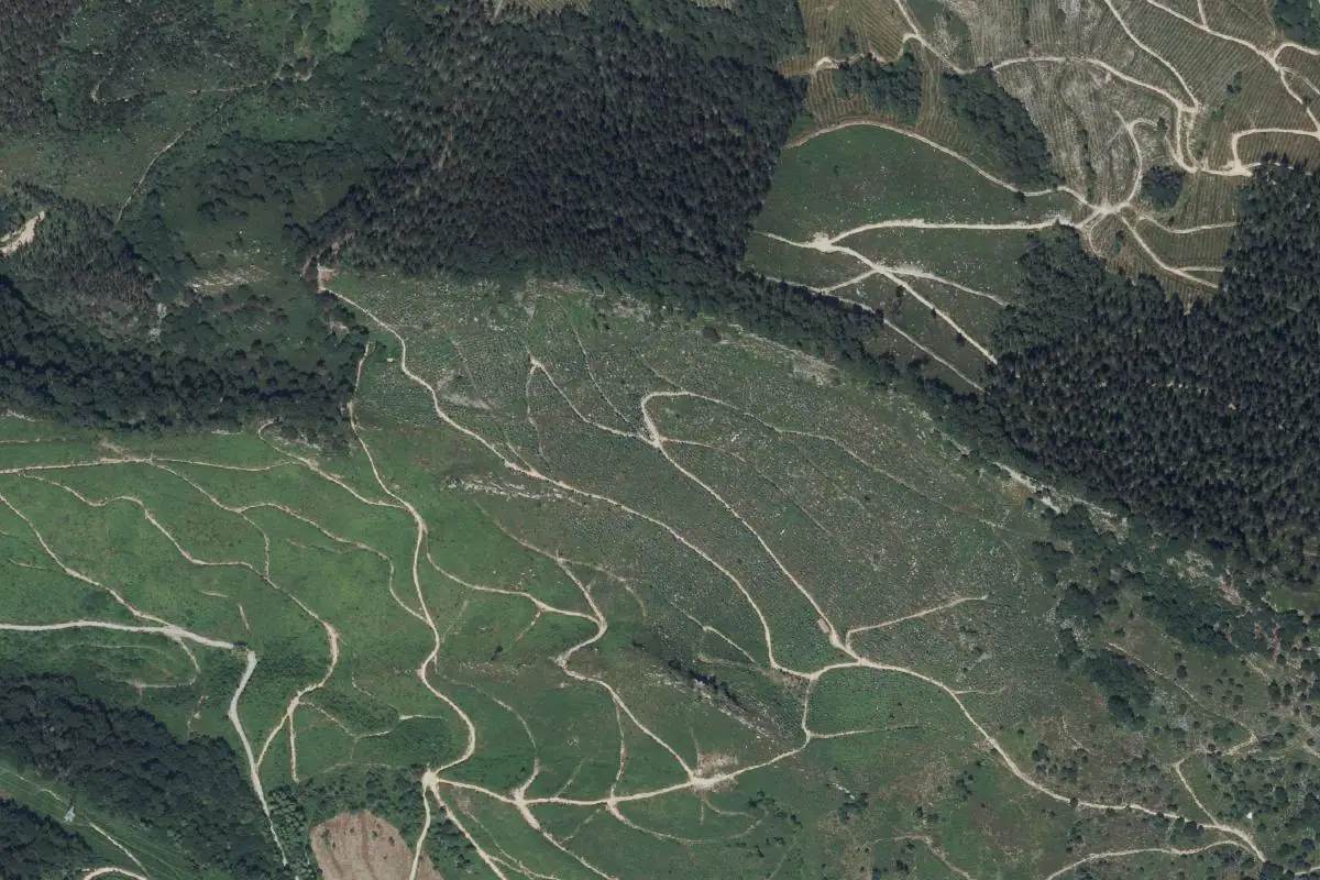Foto aérea de la zona de Ametzorbe