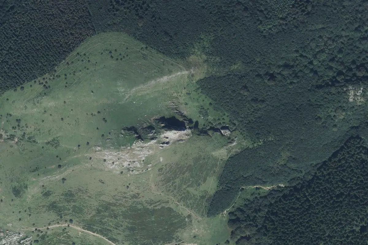 Foto aérea de la zona de Ausa Gaztelu