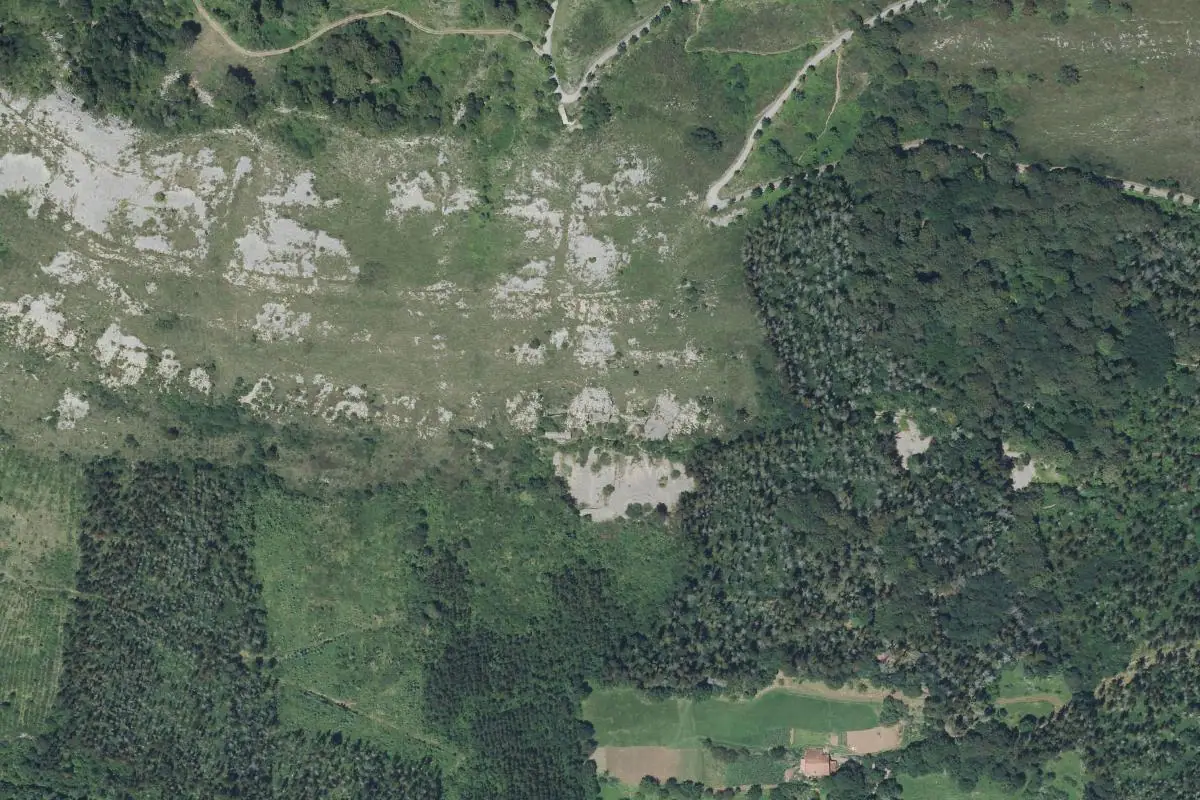 Aerial photo of the Azpeitiko kantera area