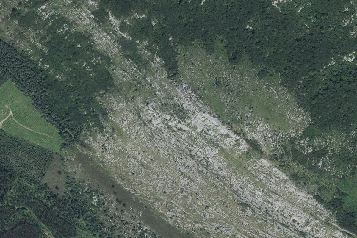 Aerial photo of the Bedartzandi area