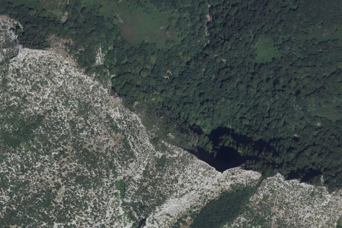 Foto aérea de la zona de Eguino