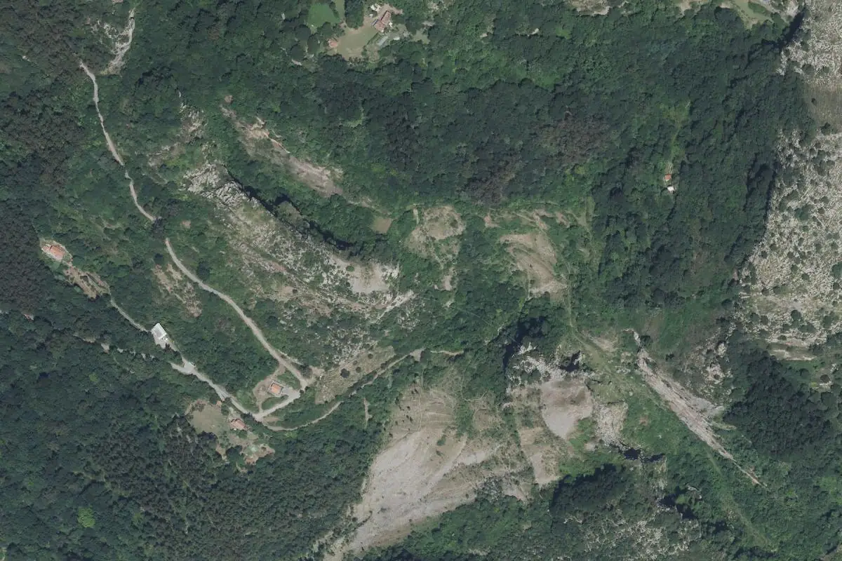 Foto aérea de la zona de Galdames