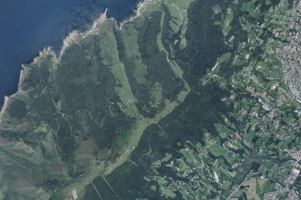 Foto aérea de la zona de Origenes