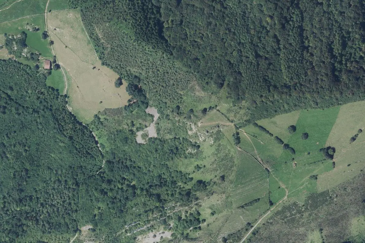 Aerial photo of the Uzturre area