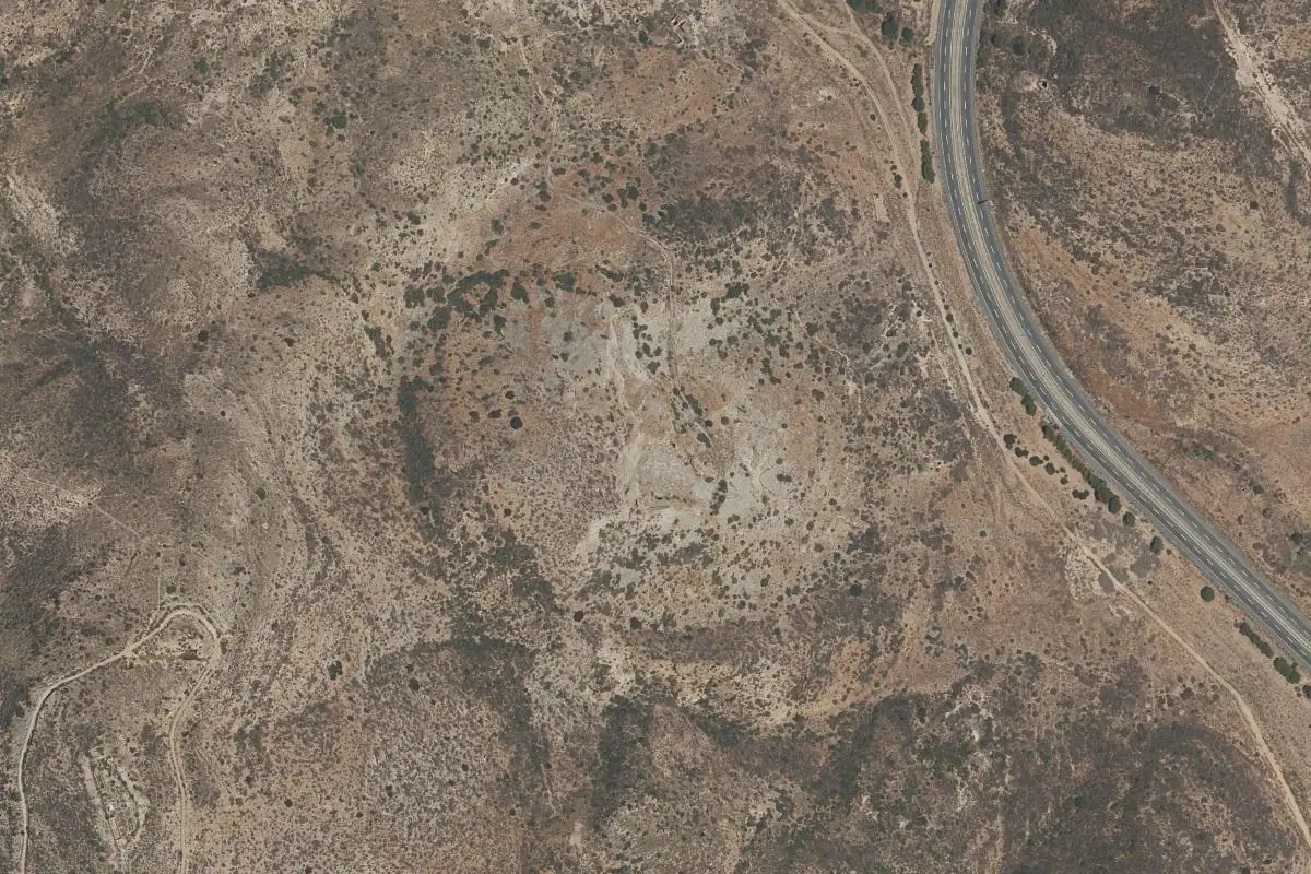 Foto aérea de la zona de Alumbres
