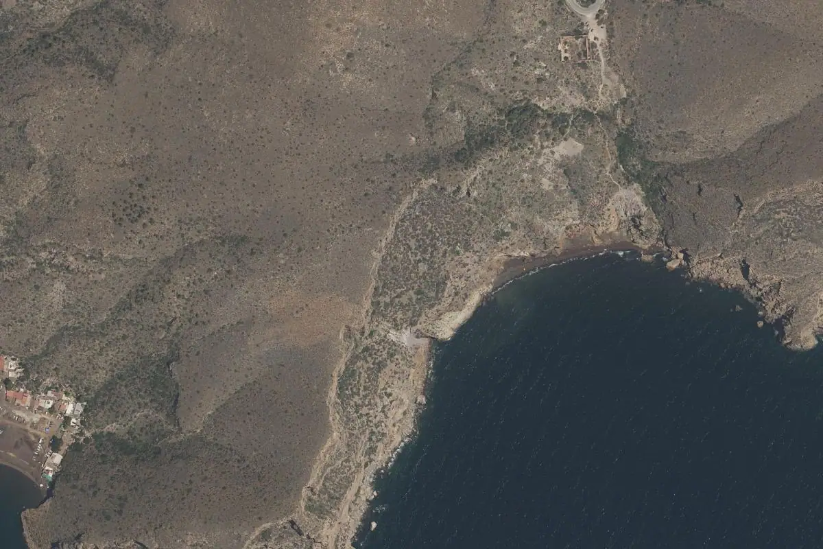 Aerial photo of the Cola del Caballo area