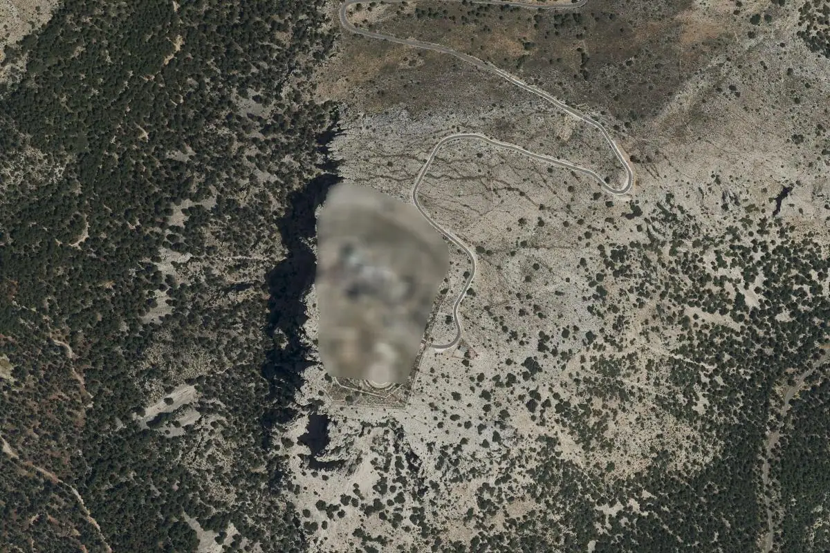 Foto aérea de la zona de Morron de Espuña