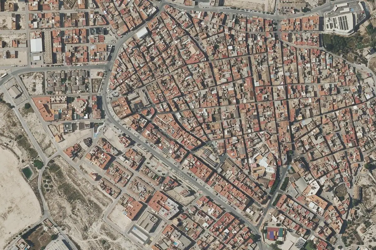Foto aérea de la zona de Murcia Boulder