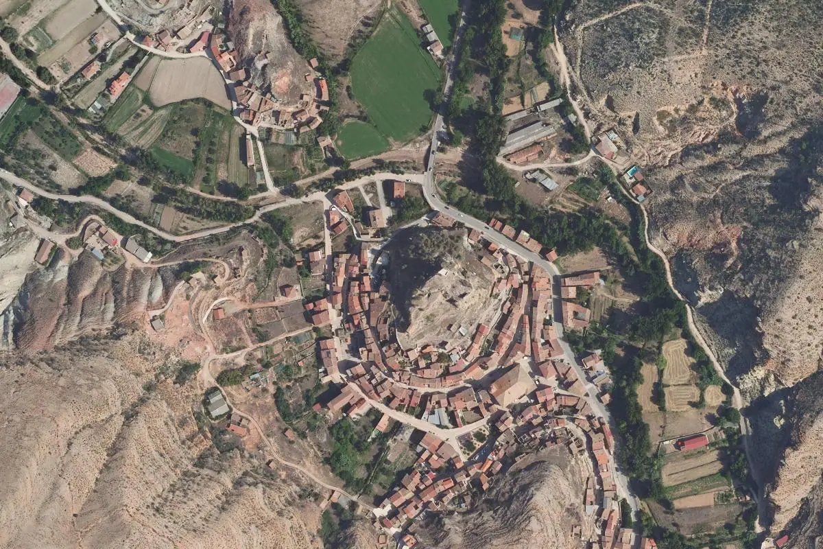 Foto aérea de la zona de El Tranko
