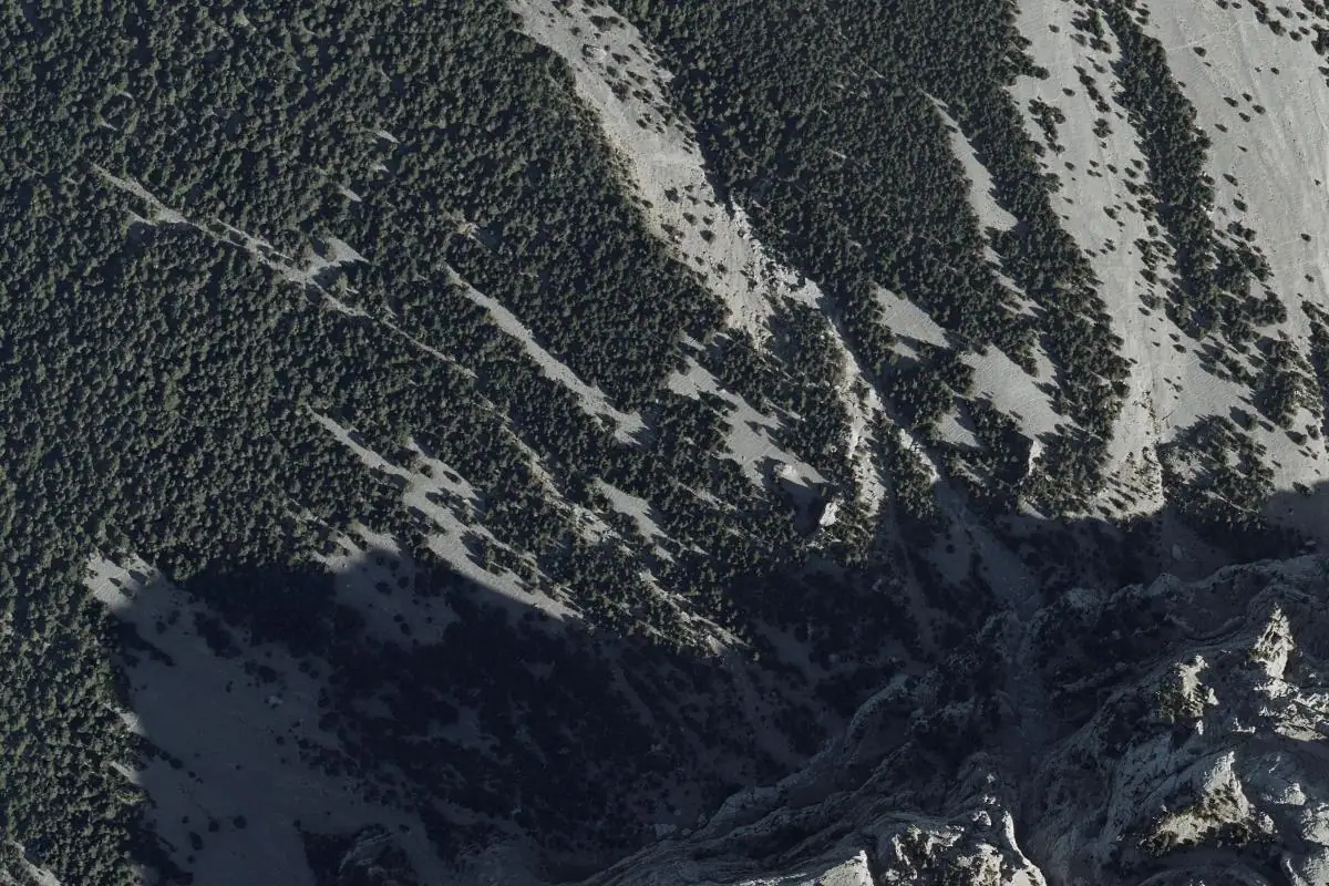 Aerial photo of the Peña Montañesa area