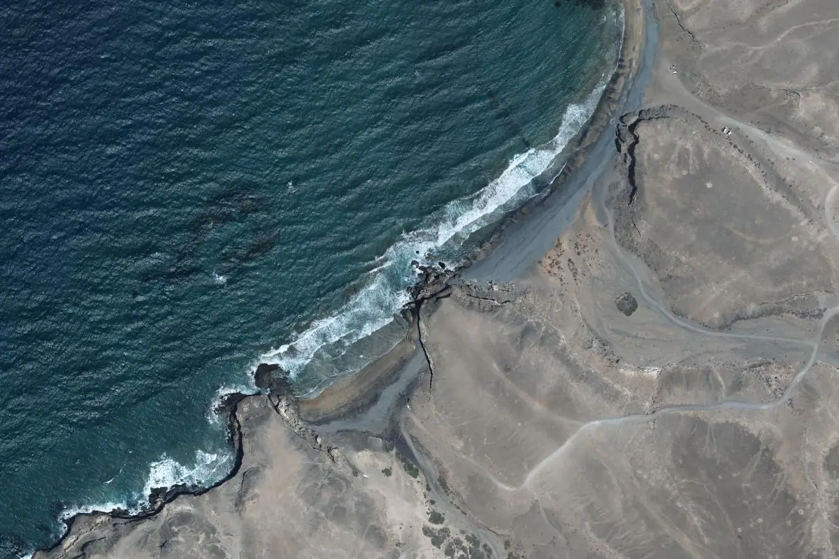 Aerial photo of the Playa de Garcey area