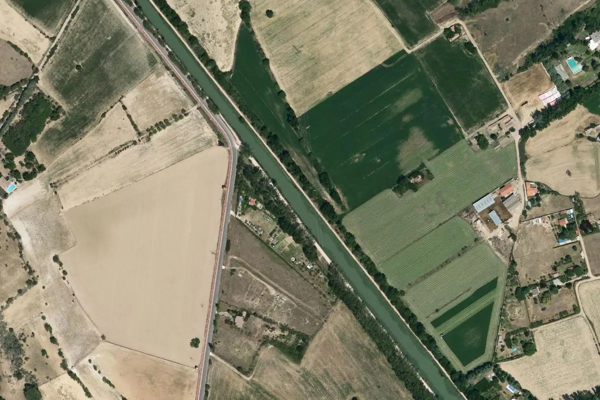 Foto aérea de la zona de Recuevas · Tochos