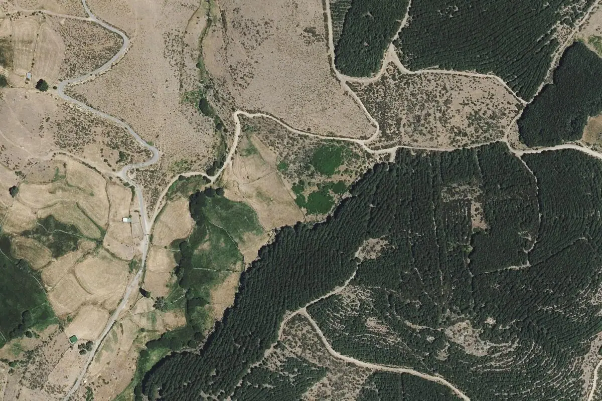 Aerial photo of the Sierra de Gredos · La Albujea y El Torozo area