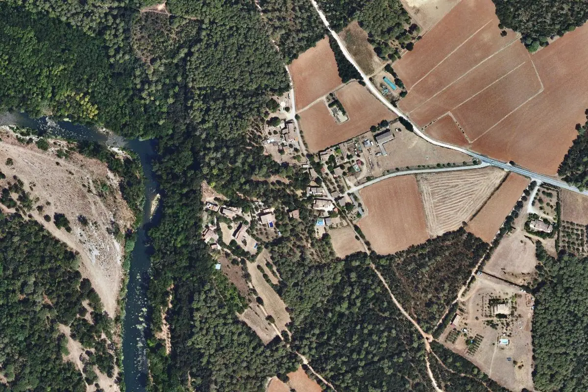 Aerial photo of the Canelles · Tossal de Balinyó area
