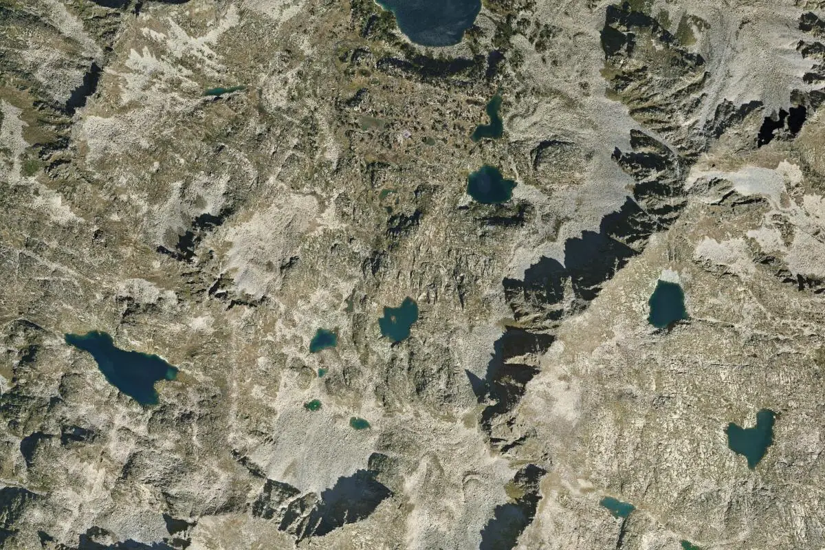 Aerial photo of the vall de Gerber area