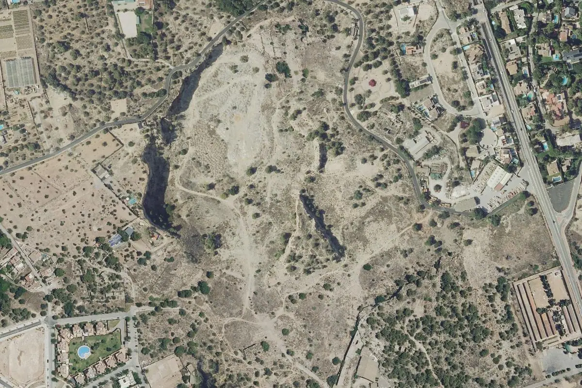 Foto aérea de la zona de La Pedrera