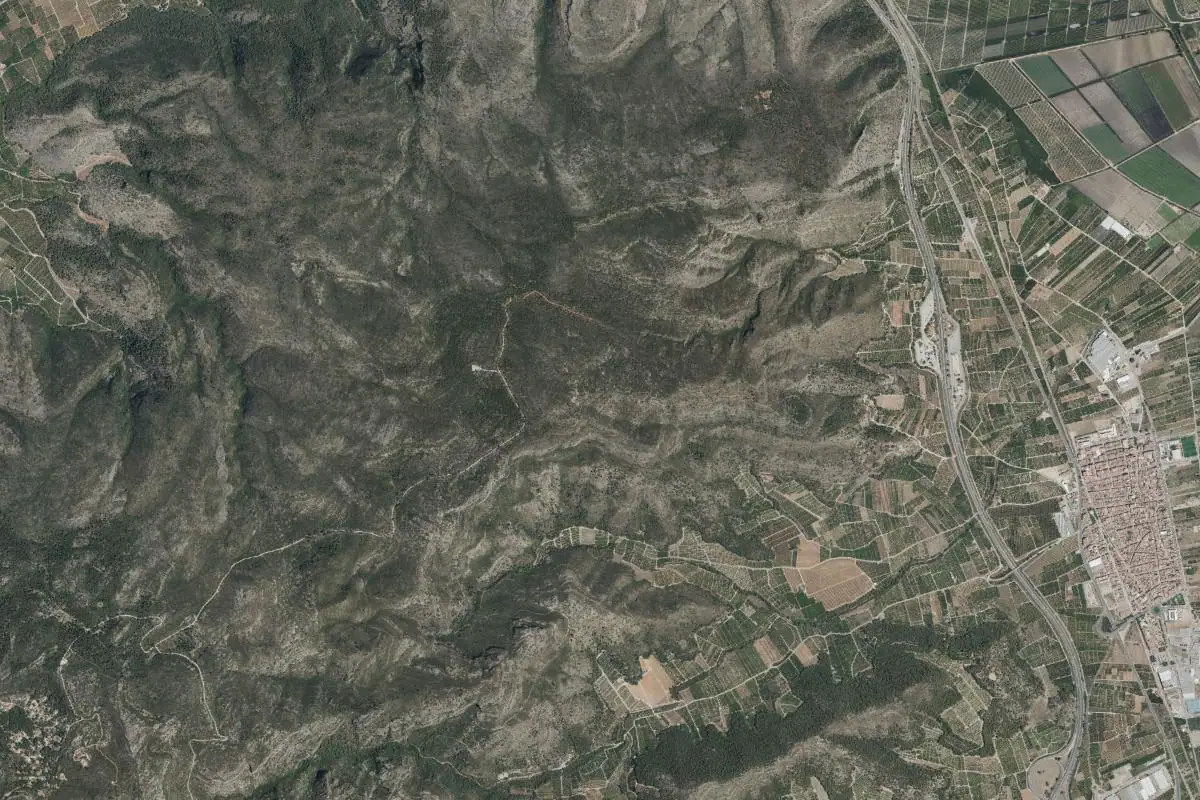 Foto aérea de la zona de Xeraco