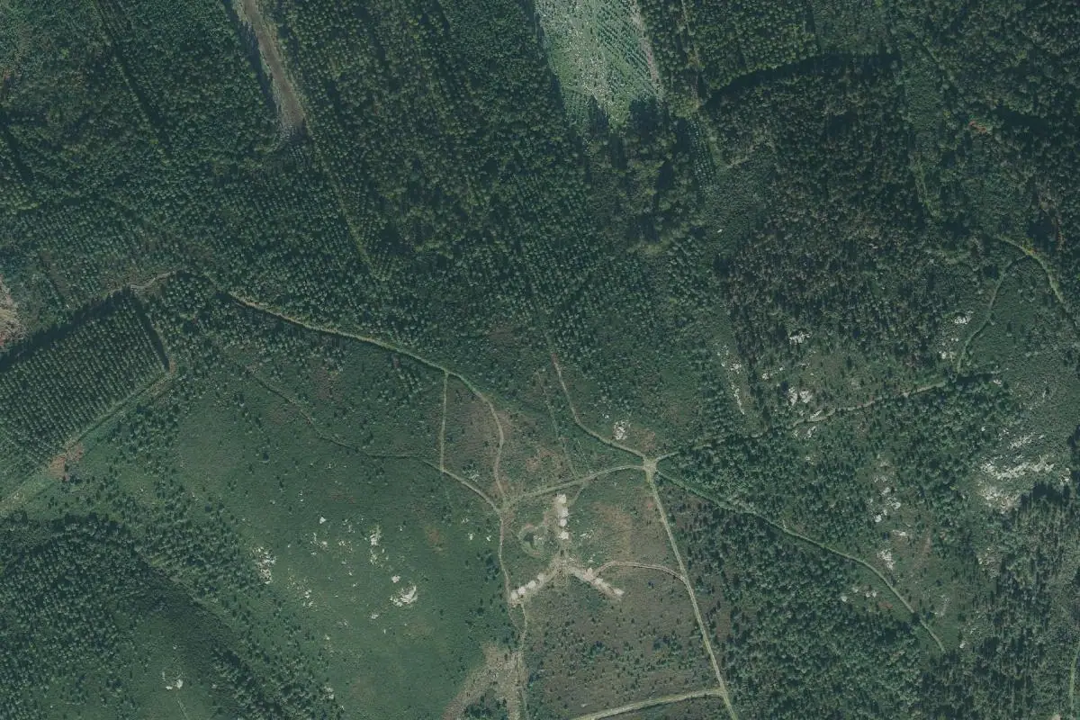 Foto aérea de la zona de Baíñas