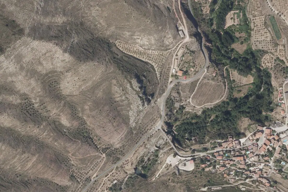 Aerial photo of the Jubera area