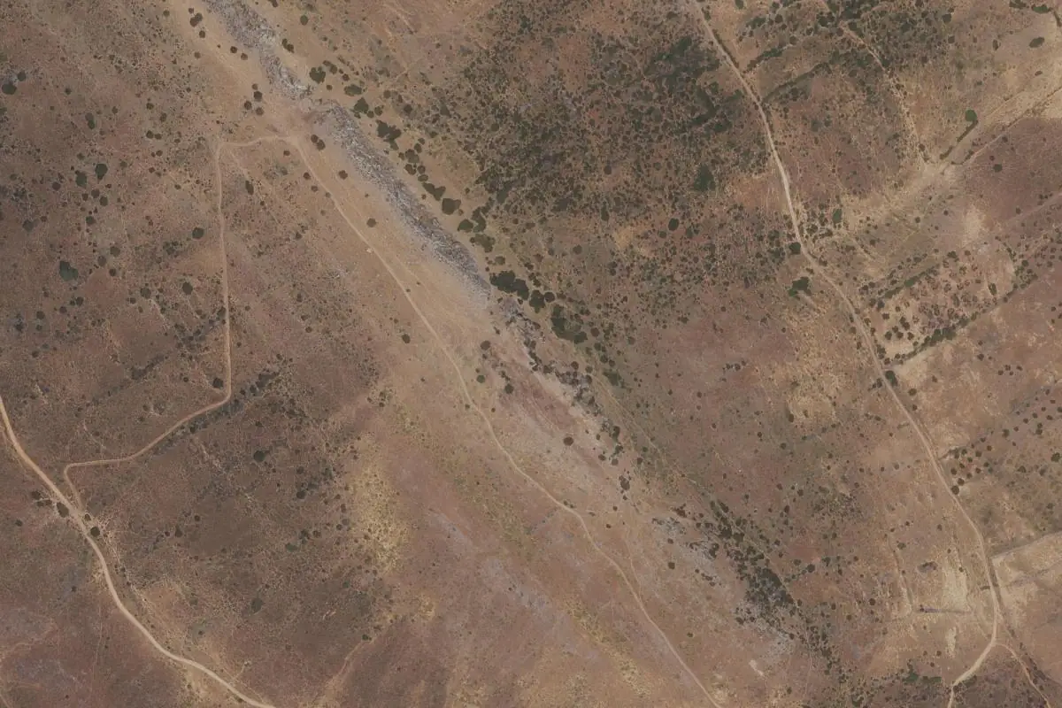 Foto aérea de la zona de Zafra - Sierra del Castellar