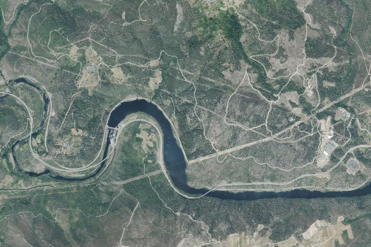 Aerial photo of the A Rúa: Roblido y Seadur area