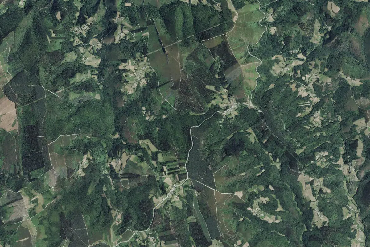 Foto aérea de la zona de Baleira