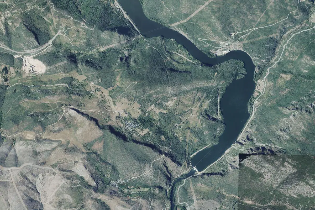 Foto aérea de la zona de Covas