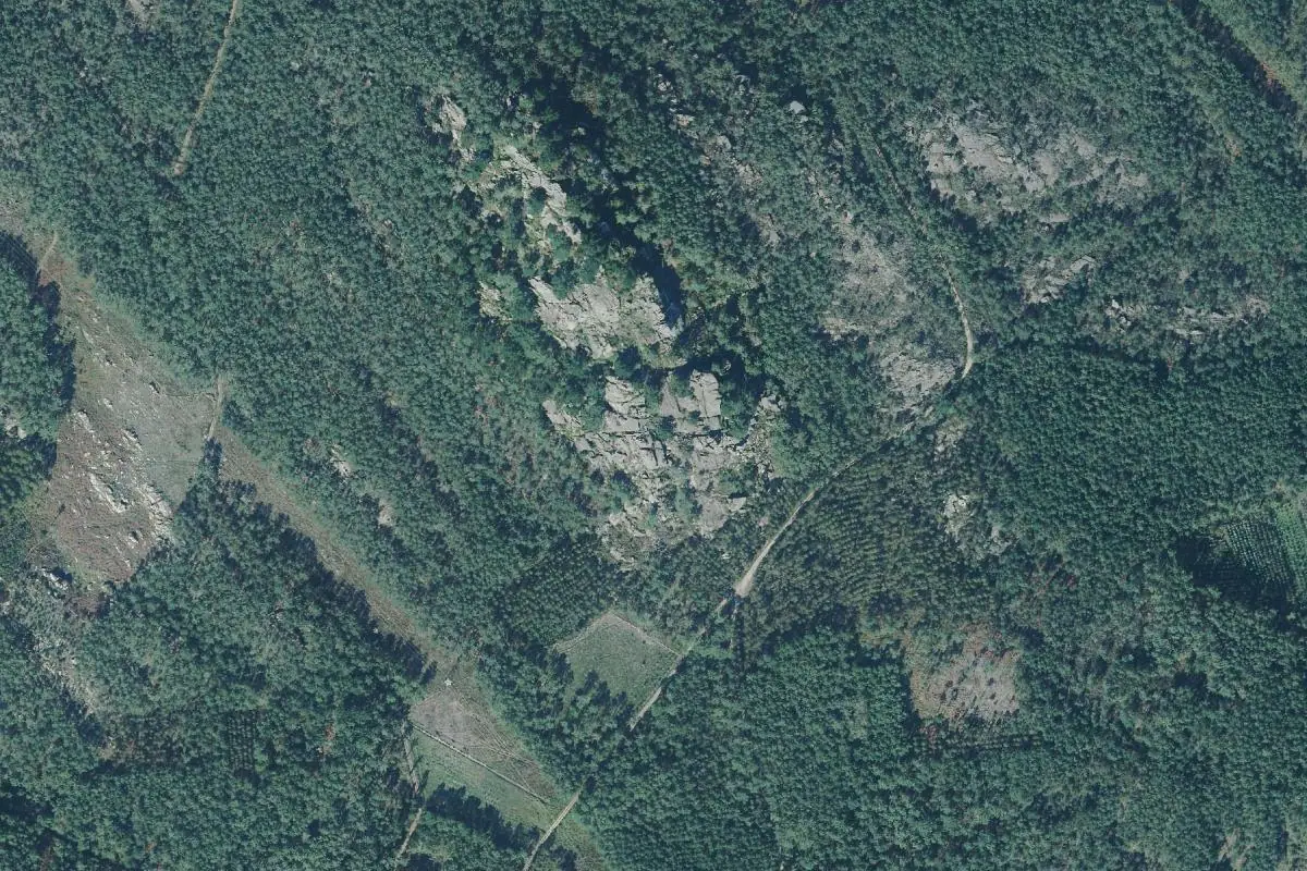 Aerial photo of the Traba - Recesindes area