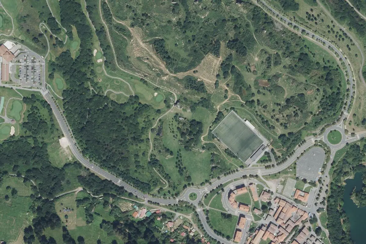 Foto aérea de la zona de Golf