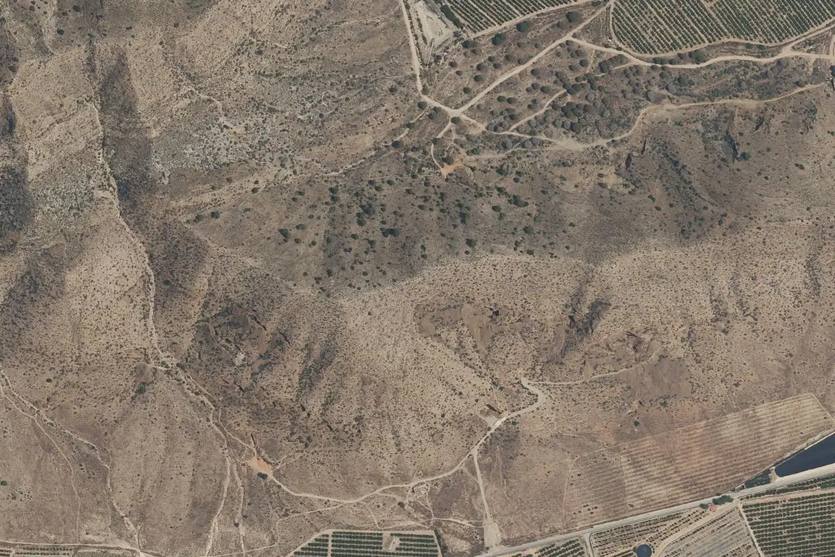 Foto aérea de la zona de Cabezo Gordo