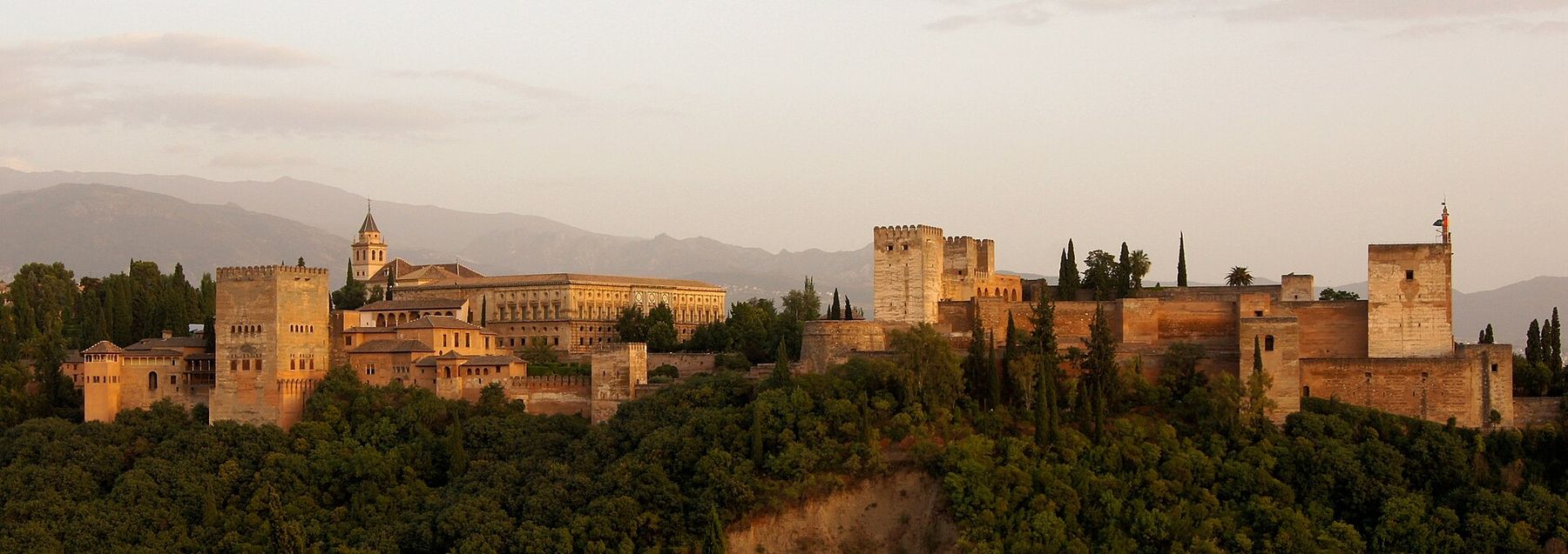 The Alhambra at sunset, Granada